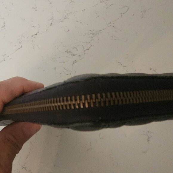 Gucci GG Marmont Zip Around Leather Wallet Black, Authentic - Picture 8 of 12